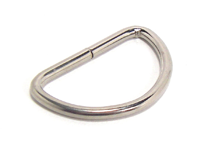 Metal 1.5 Inch Split D Rings D-ring Shiny or Dull Silver or 